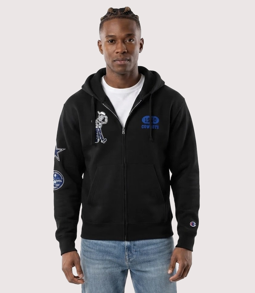 Dallas Cowboys Disney x Champion Woody All-Star Black Hoodie